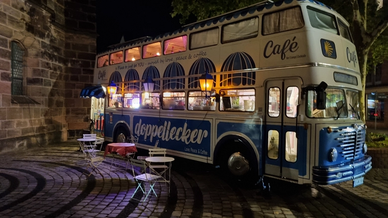 Doppellecker-Cafébus Doppellecker-Cafébus © Foto: Jürgen Möller